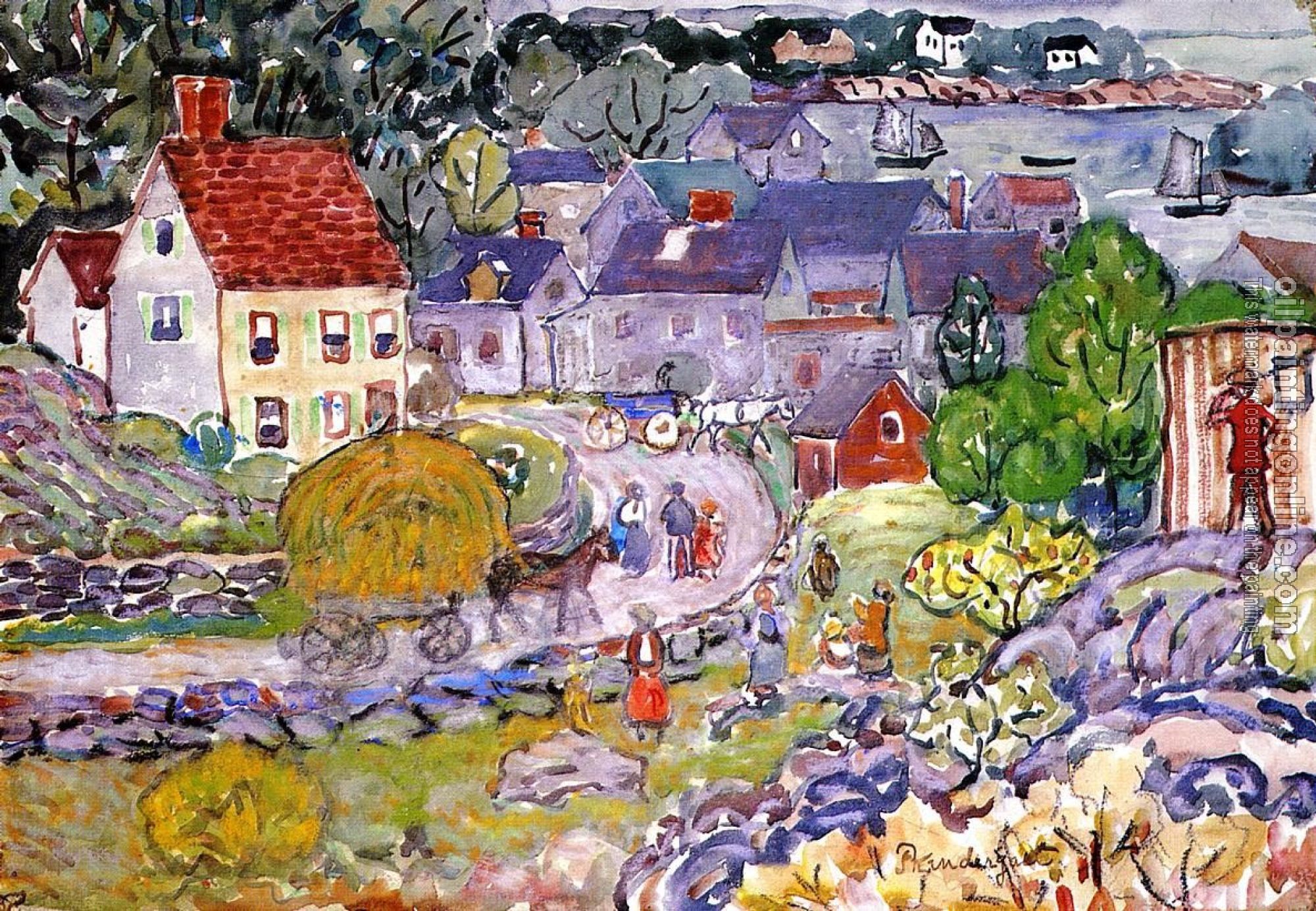 Prendergast, Maurice Brazil - The Hay Cart